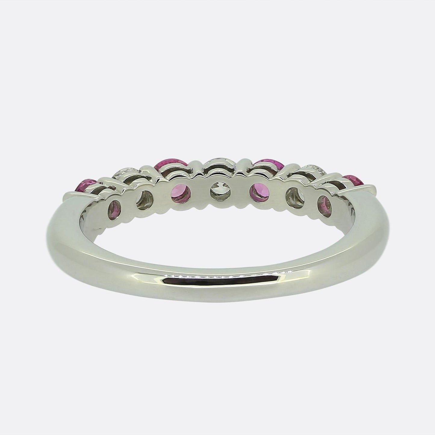 Tiffany & Co. Forever Pink Sapphire and Diamond Band Ring