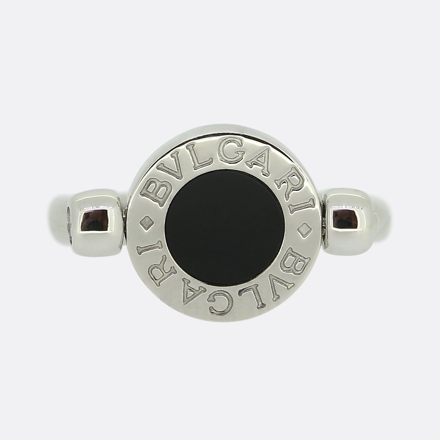 Bvlgari Onyx and Diamond Ring