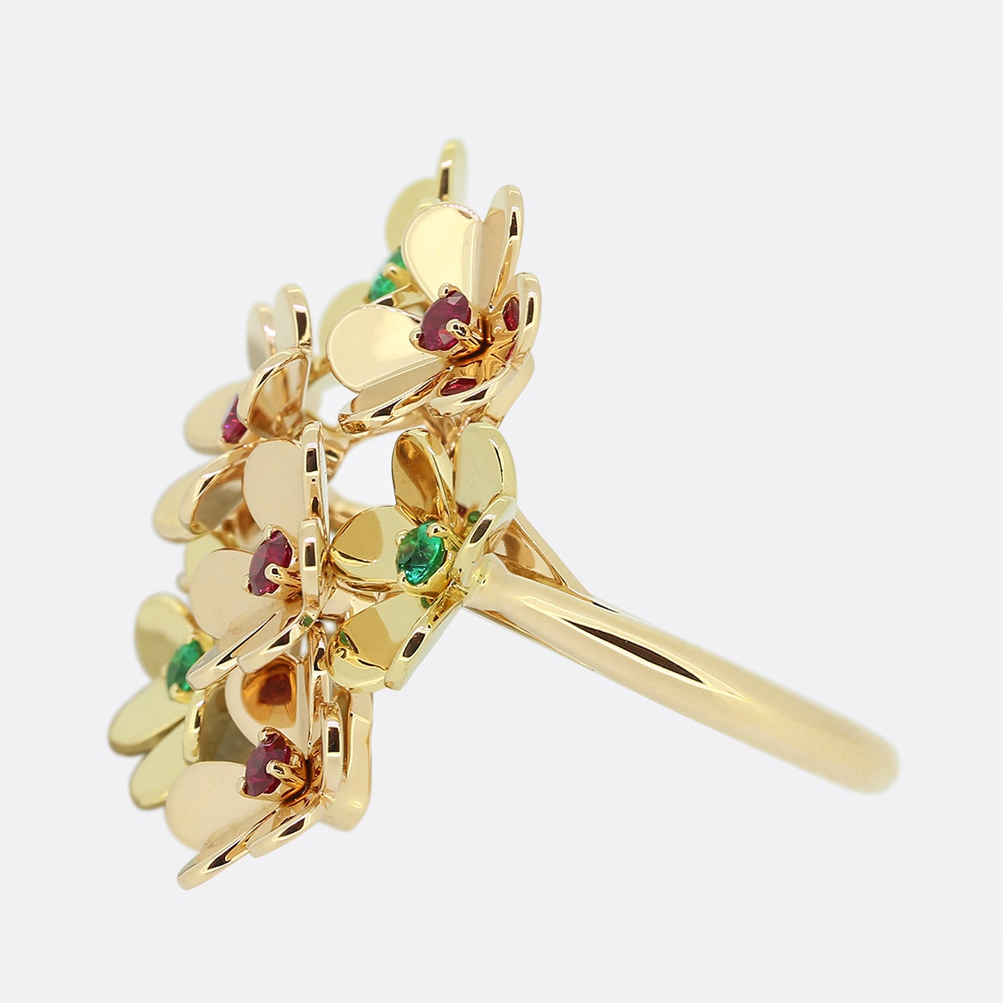 Van Cleef & Arpels Ruby and Emerald Frivole Ring