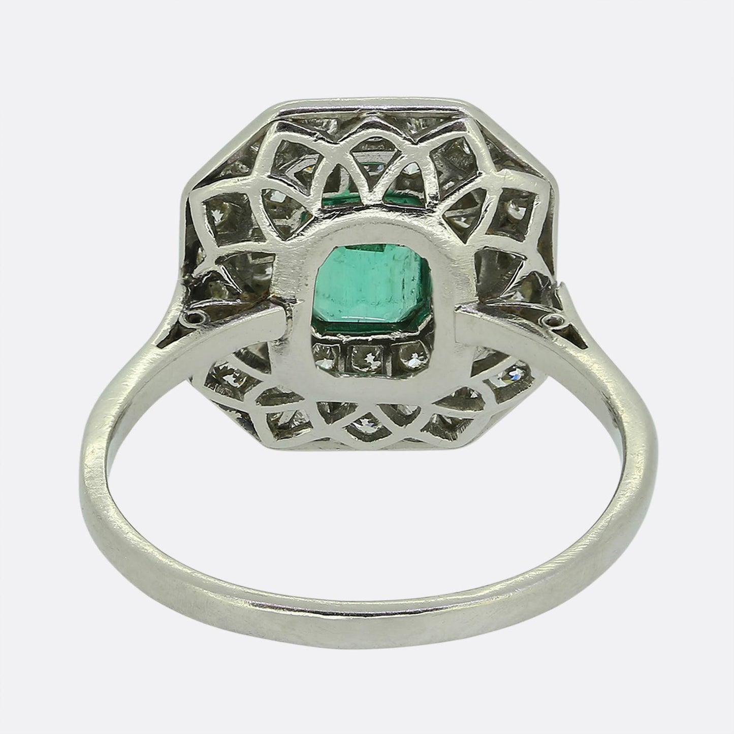 Art Deco Emerald and Diamond Ring