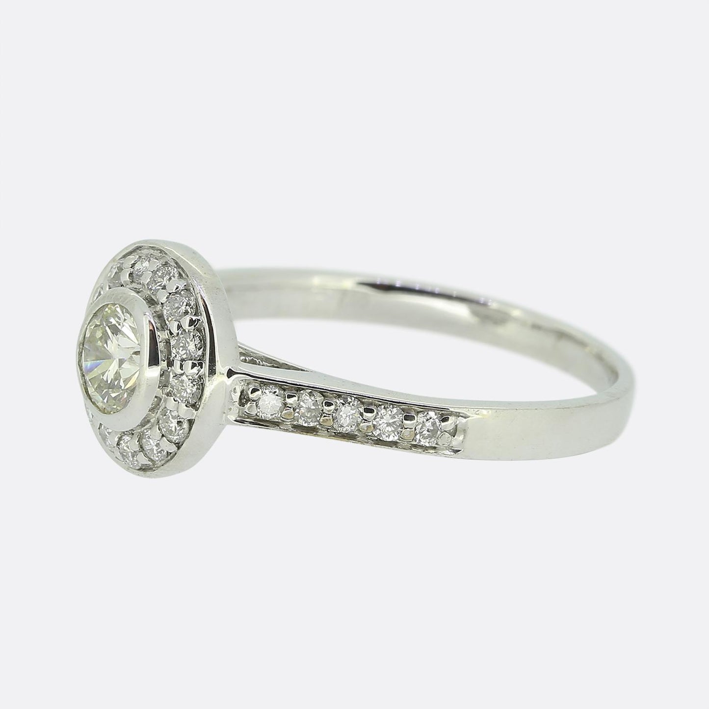 0.35 Carat Diamond Halo Ring