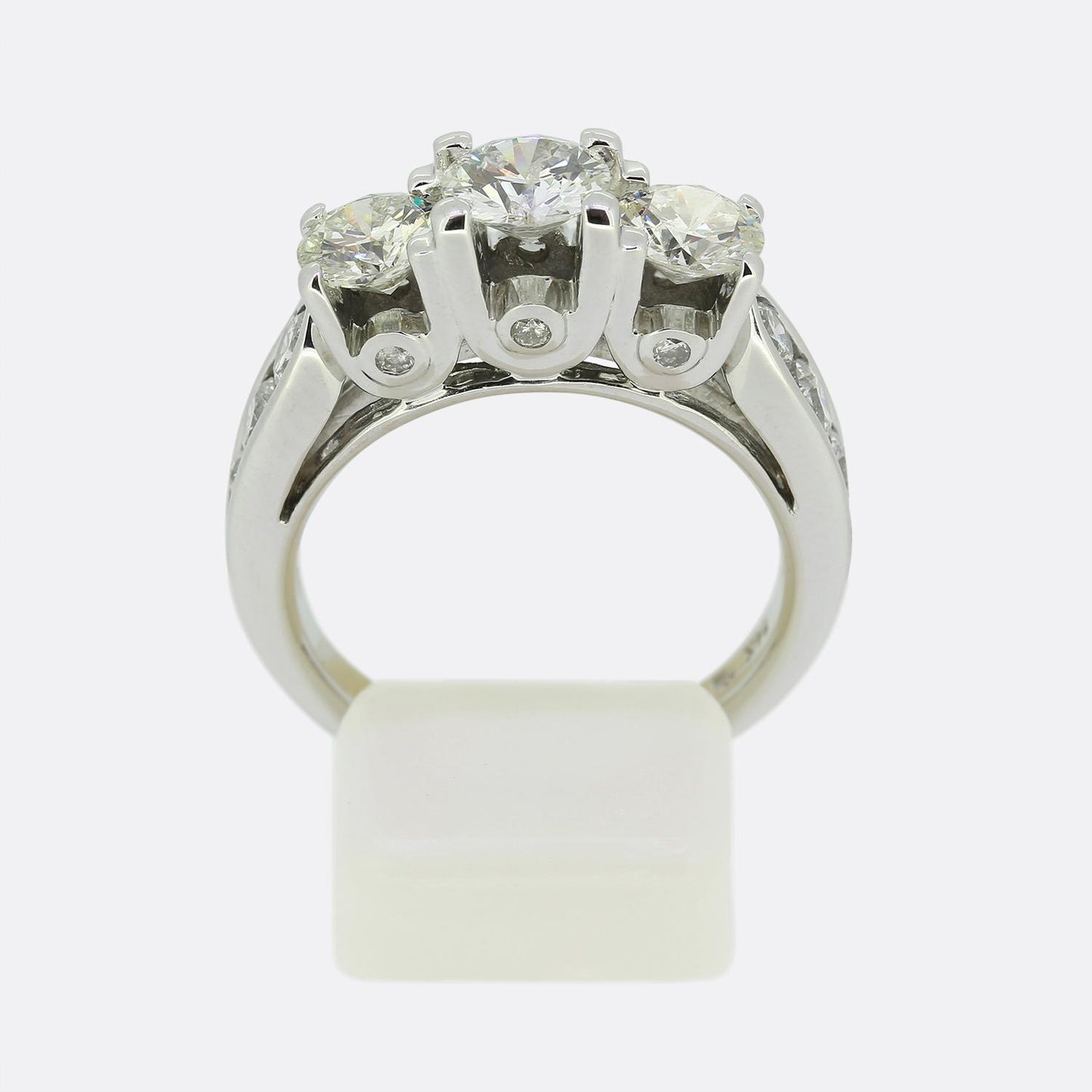 1.90 Carat Diamond Three-Stone Ring