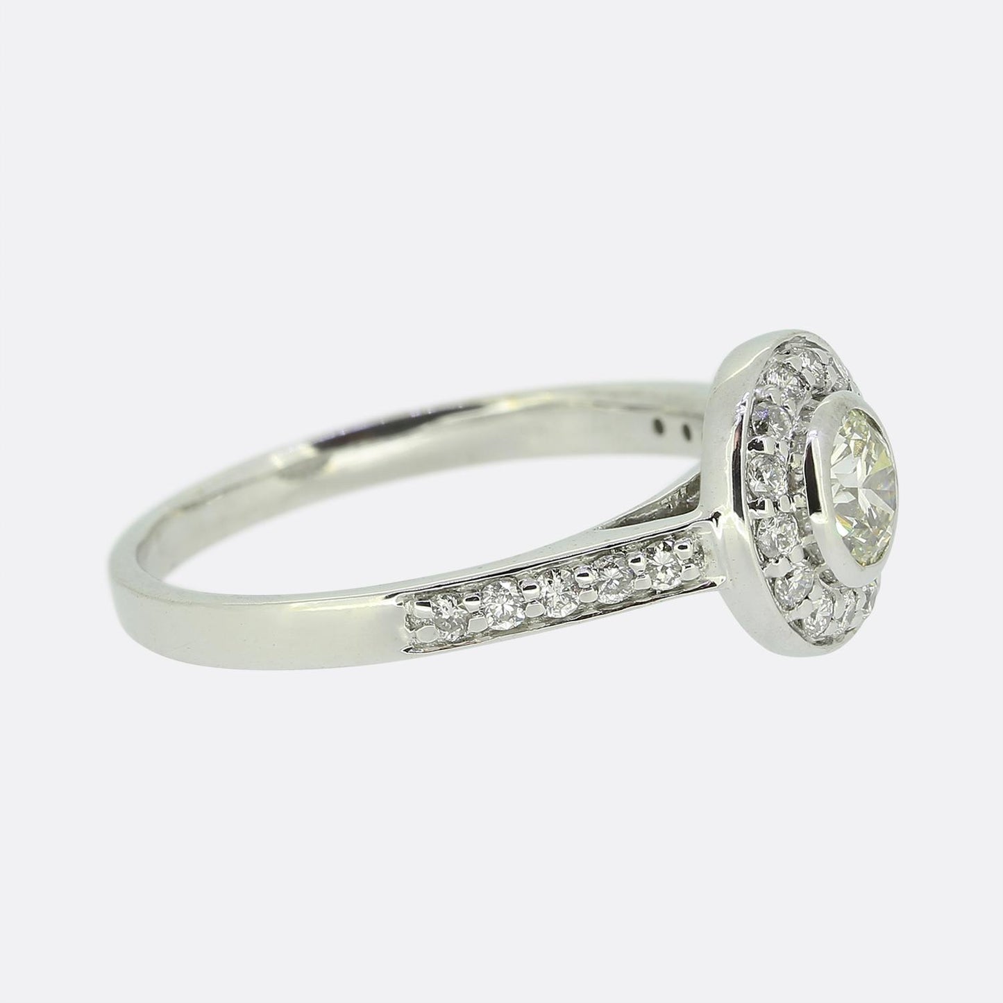 0.35 Carat Diamond Halo Ring