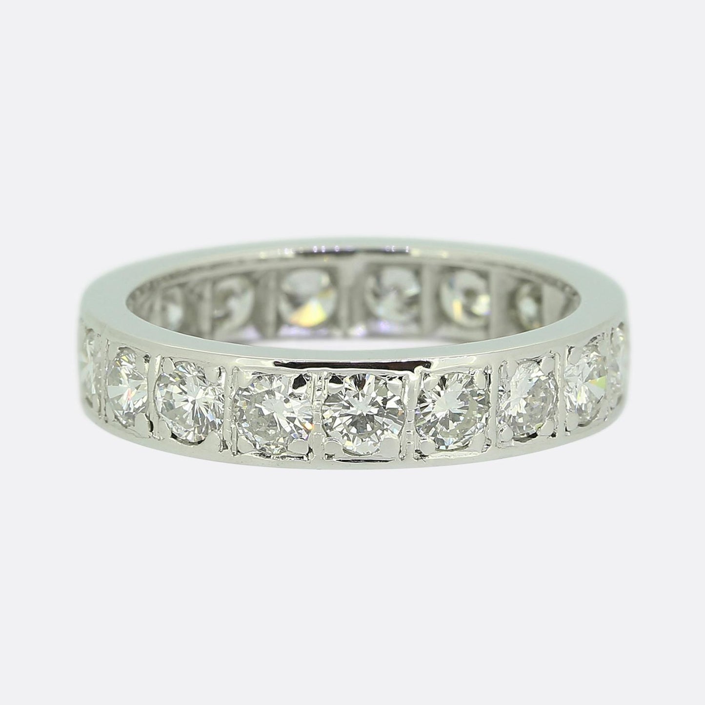 Vintage Diamond Full Eternity Ring Size M (53)