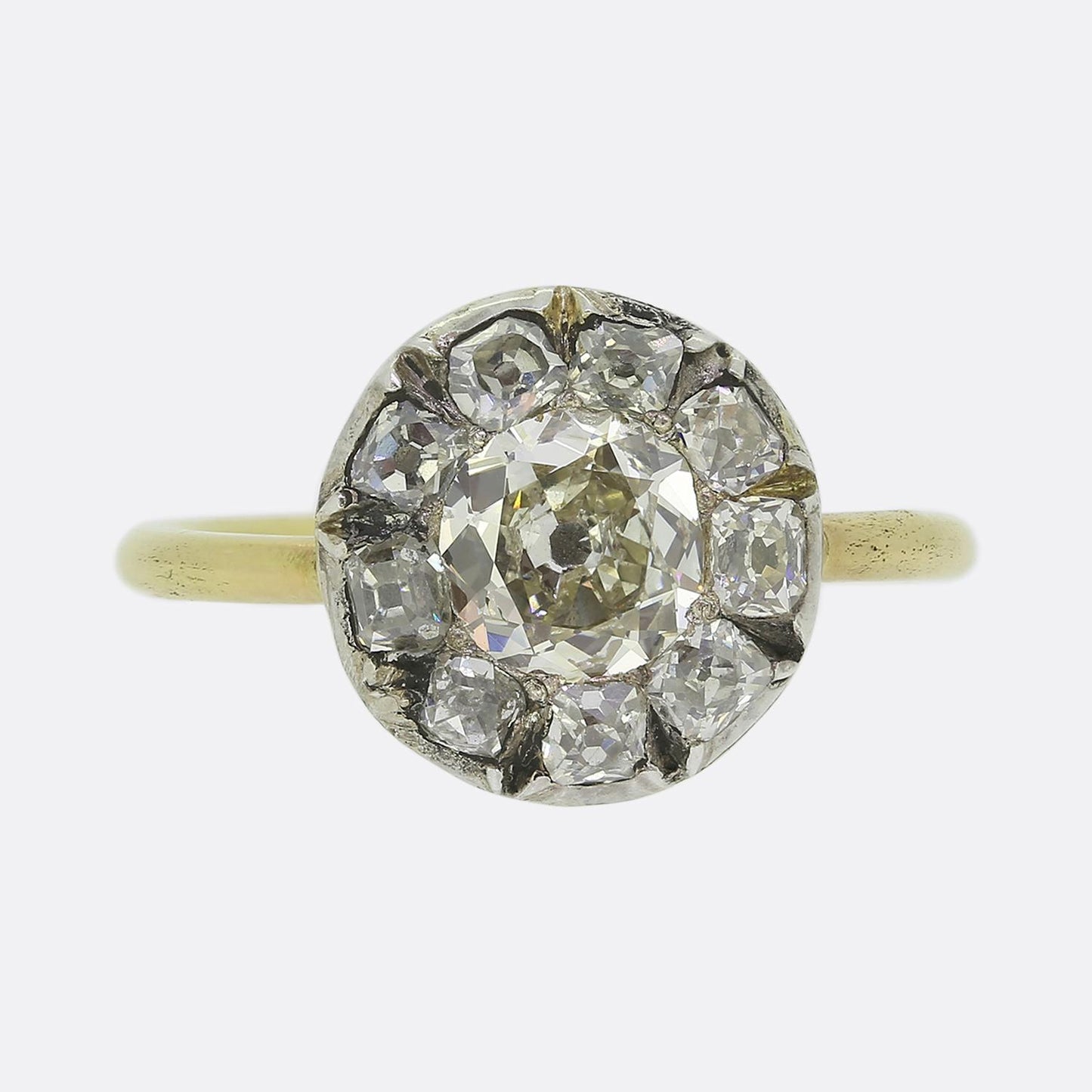 Antique Diamond Cluster Ring