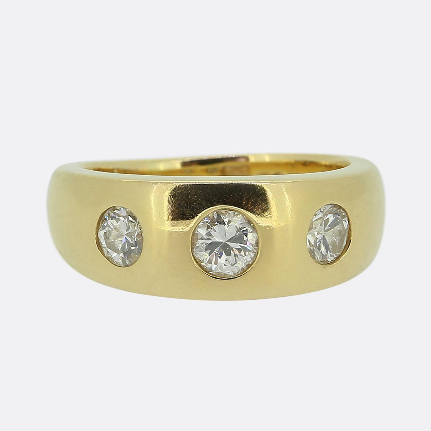 Vintage Three-Stone Diamond Ring