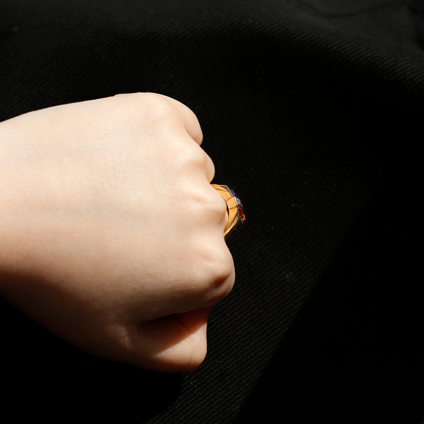Cartier Amethyst Citrine and Diamond Ring