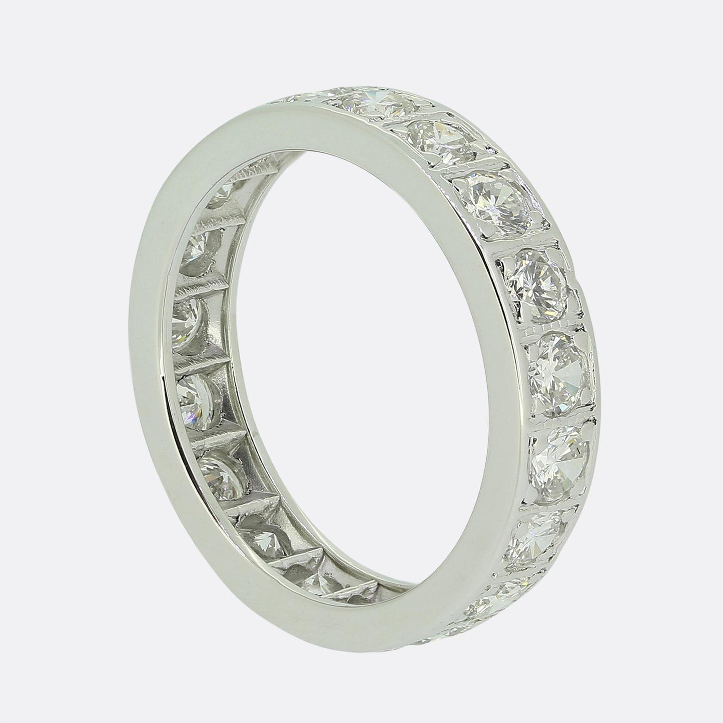 Vintage Diamond Full Eternity Ring Size M (53)