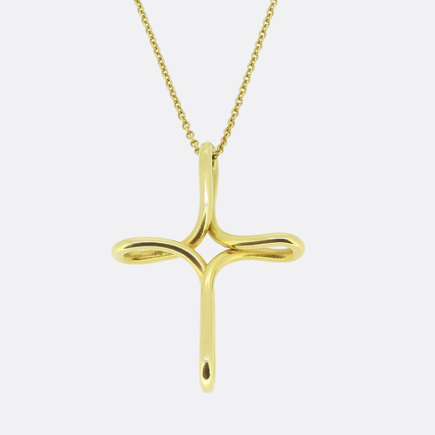 Tiffany & Co. Infinity Cross Pendant Necklace