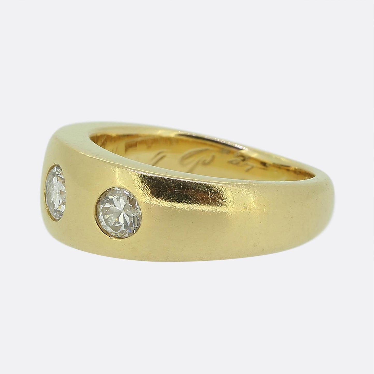 Vintage Three-Stone Diamond Ring