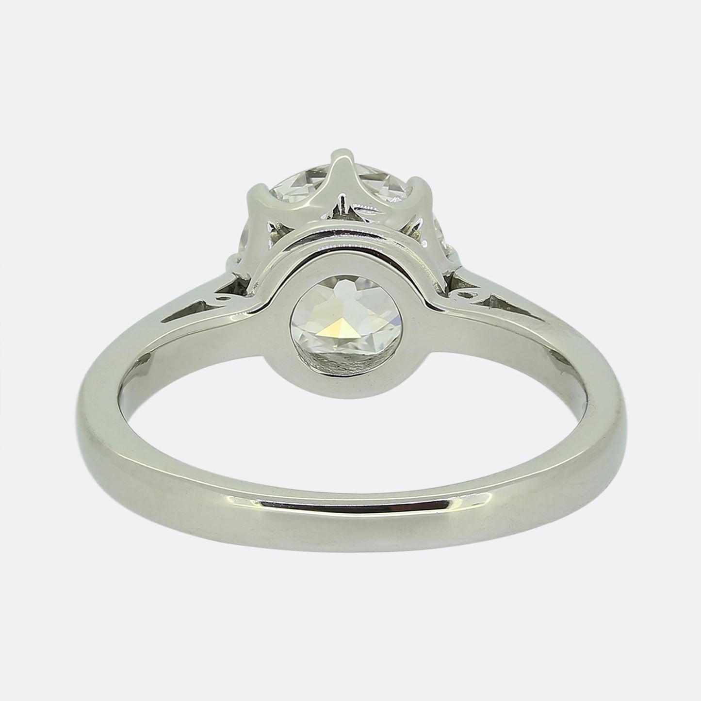 1.75 Carat Old Cut Diamond Solitaire Ring