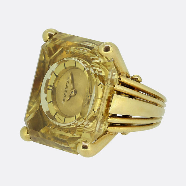 Jaeger-LeCoultre Citrine Watch Cocktail Ring