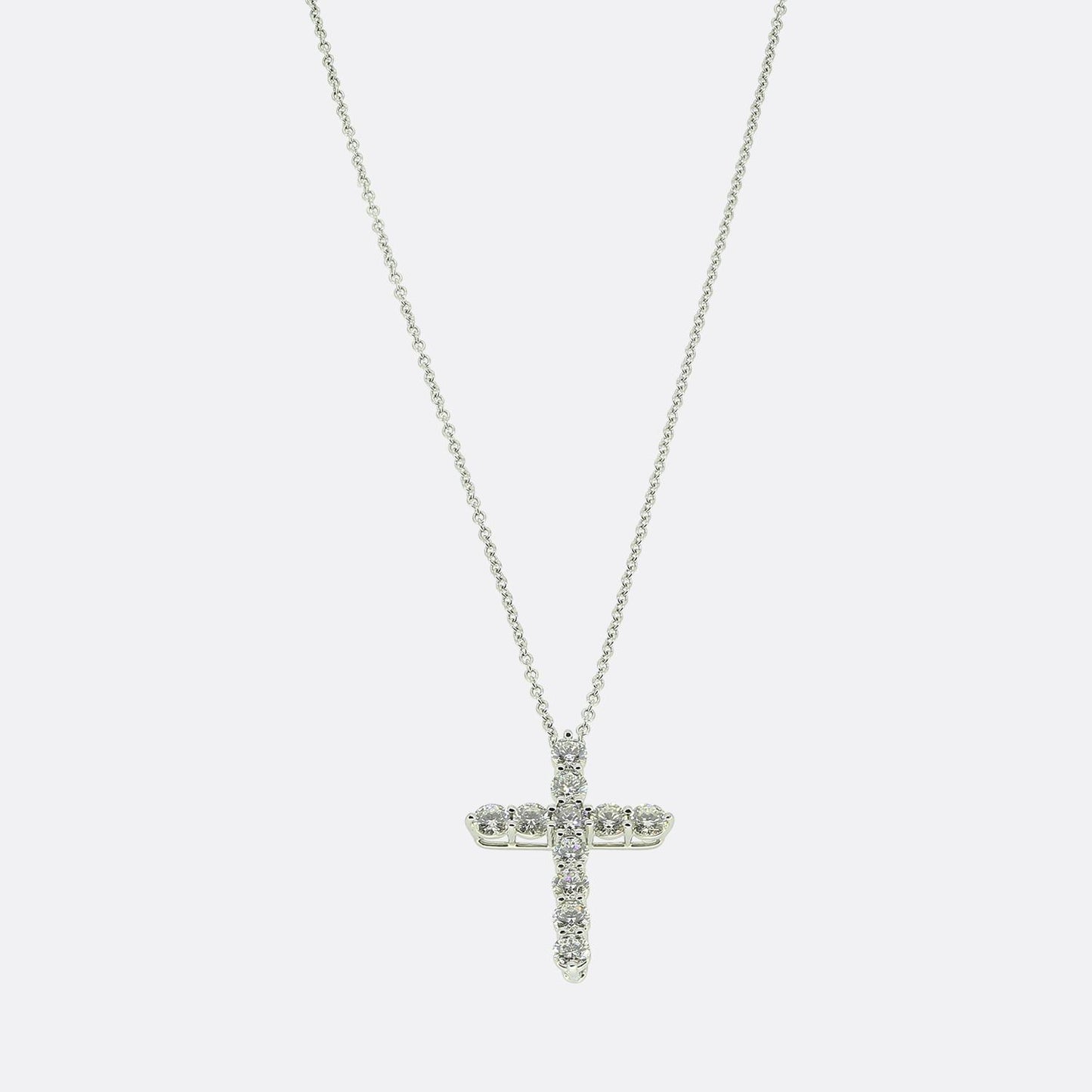 Tiffany & Co. Diamond Cross Necklace