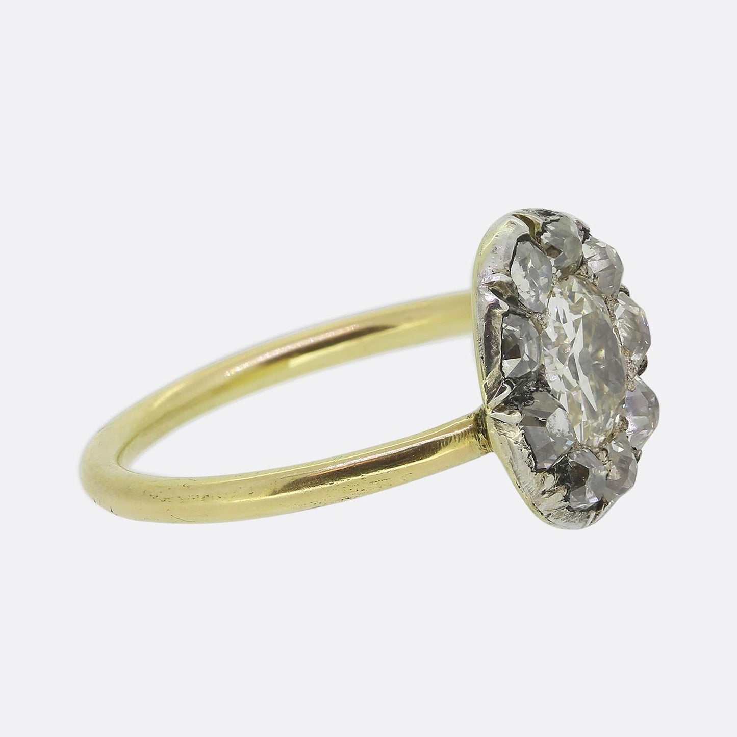 Antique Diamond Cluster Ring