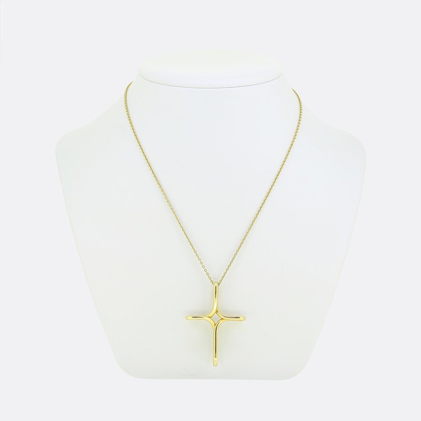 Tiffany & Co. Infinity Cross Pendant Necklace