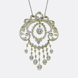 Belle Époque Diamond Drop Necklace