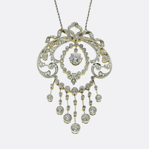 Belle Époque Diamond Drop Necklace