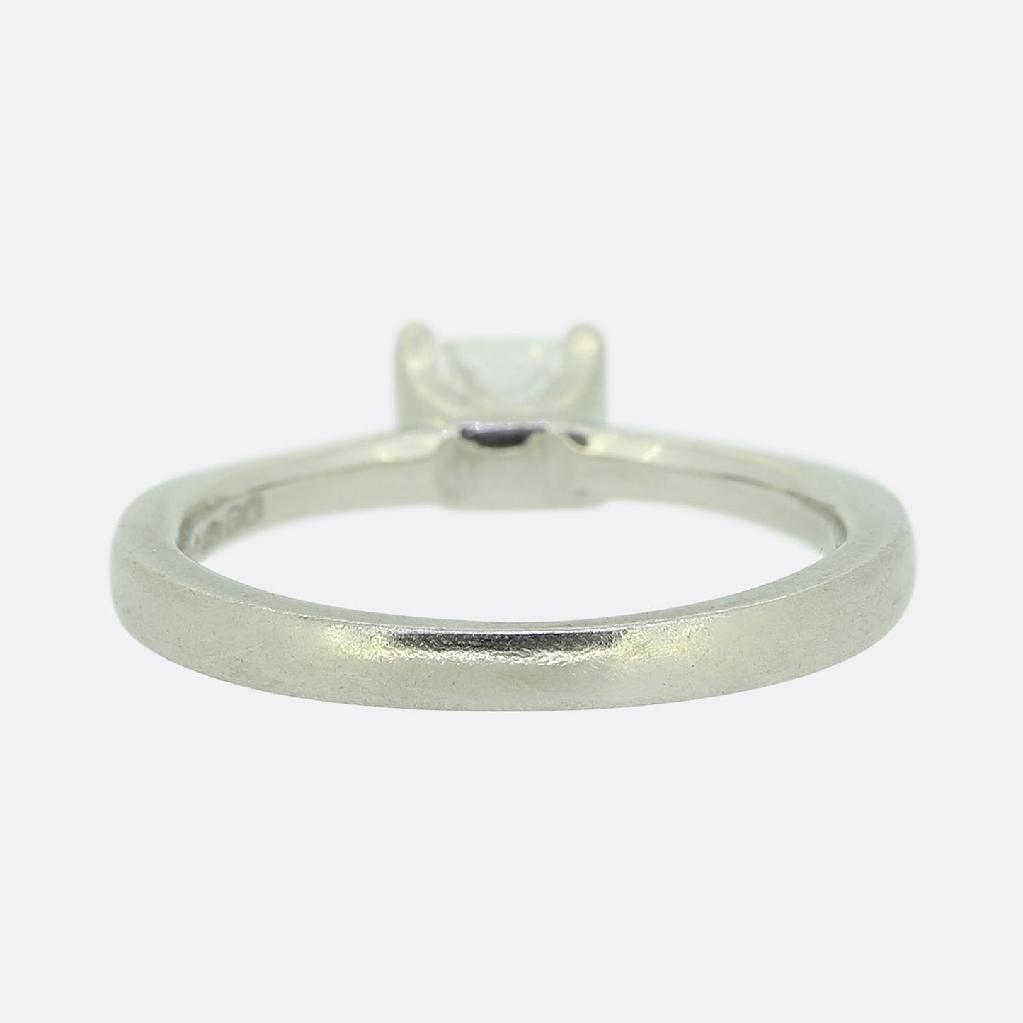 0.50 Carat Square Modified Brilliant Cut Diamond Engagement Ring
