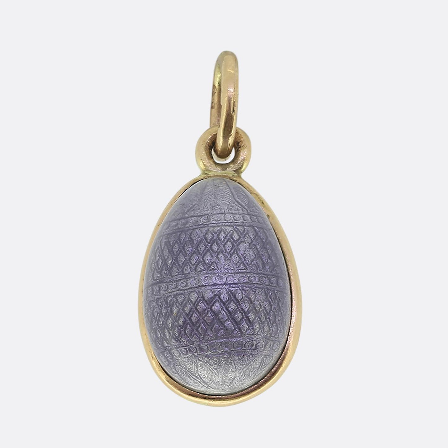 Fabergé Floral Enamel Egg Pendant