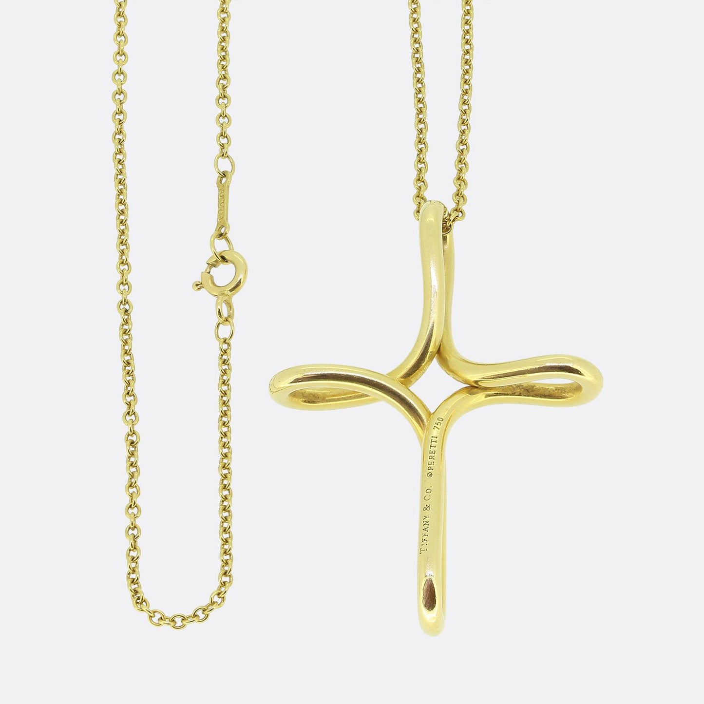 Tiffany & Co. Infinity Cross Pendant Necklace