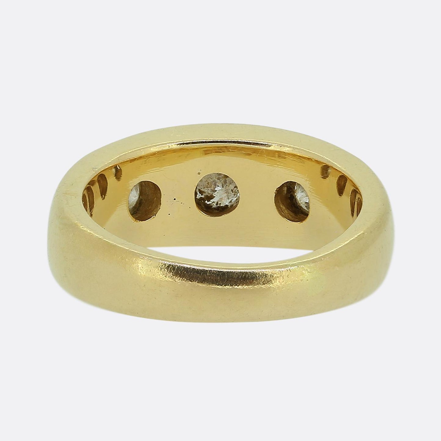 Vintage Three-Stone Diamond Ring