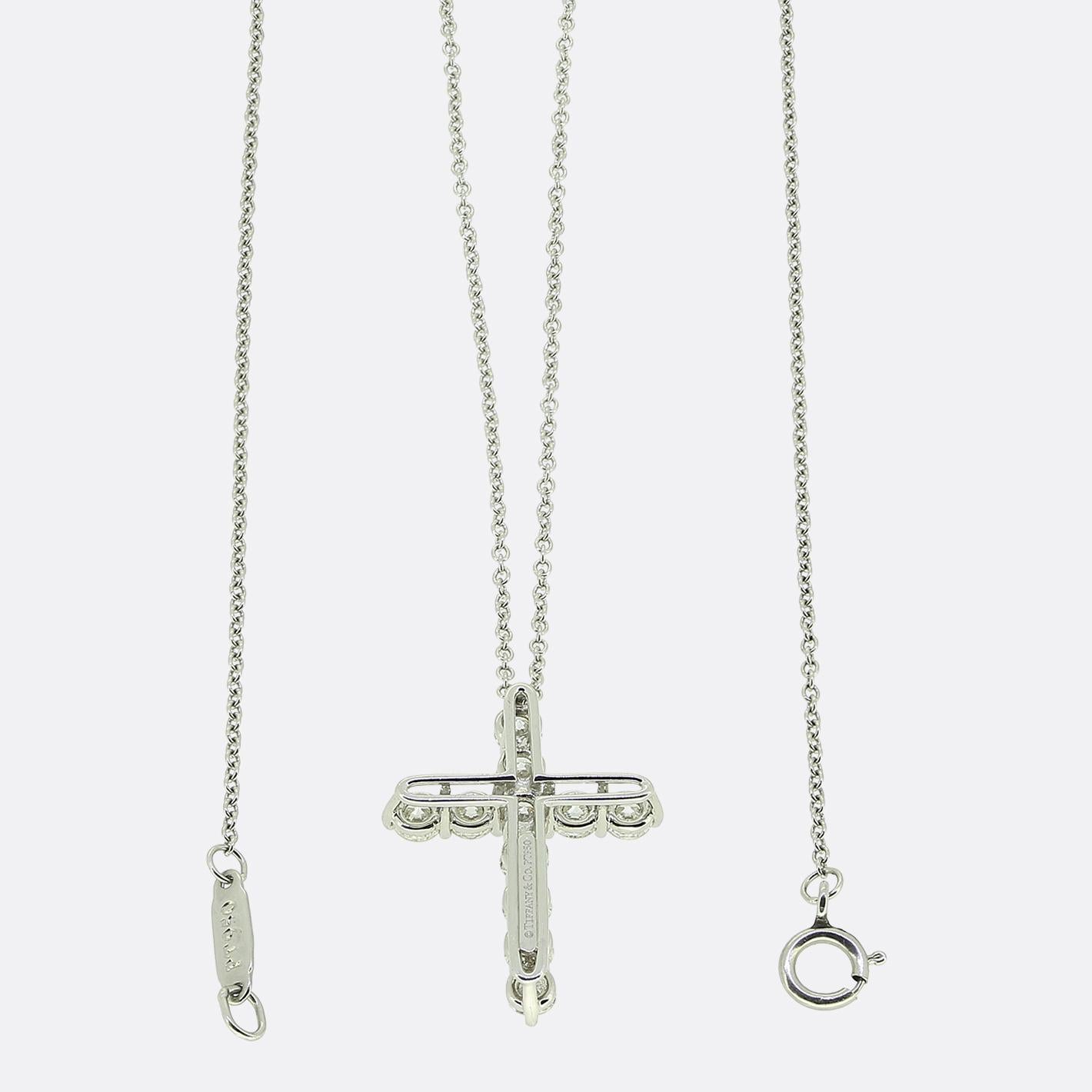Tiffany & Co. Diamond Cross Necklace