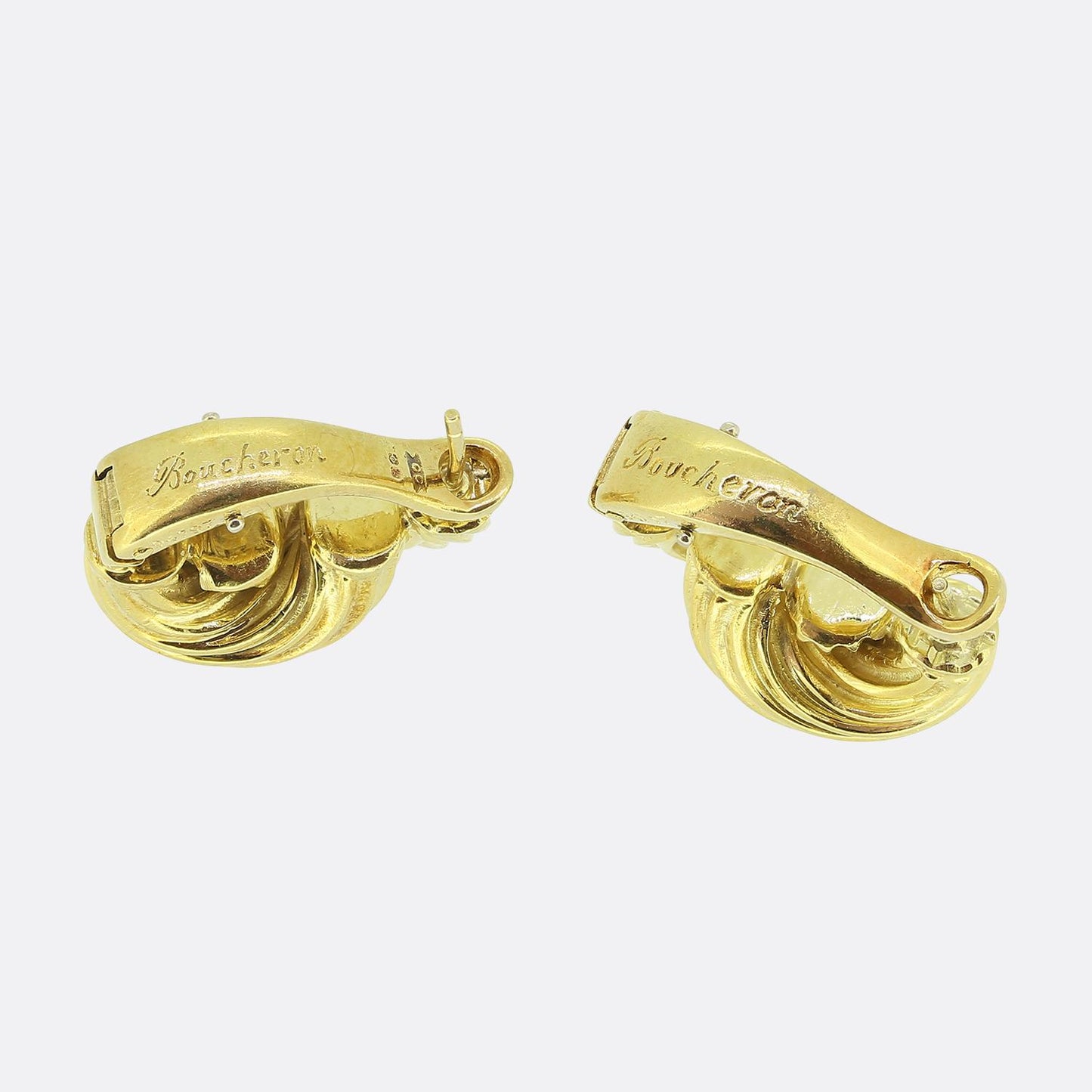 Boucheron Vintage Textured Earrings