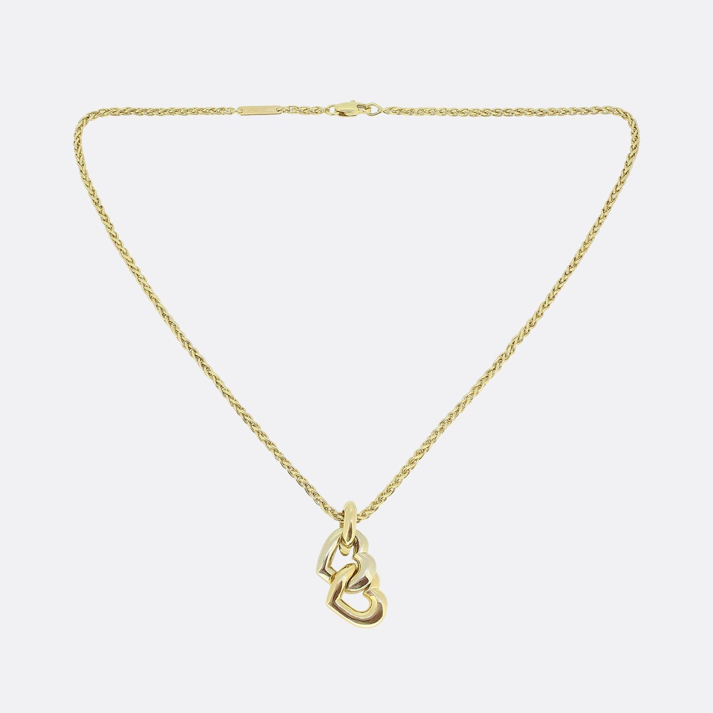 Cartier Double Heart Pendant Necklace