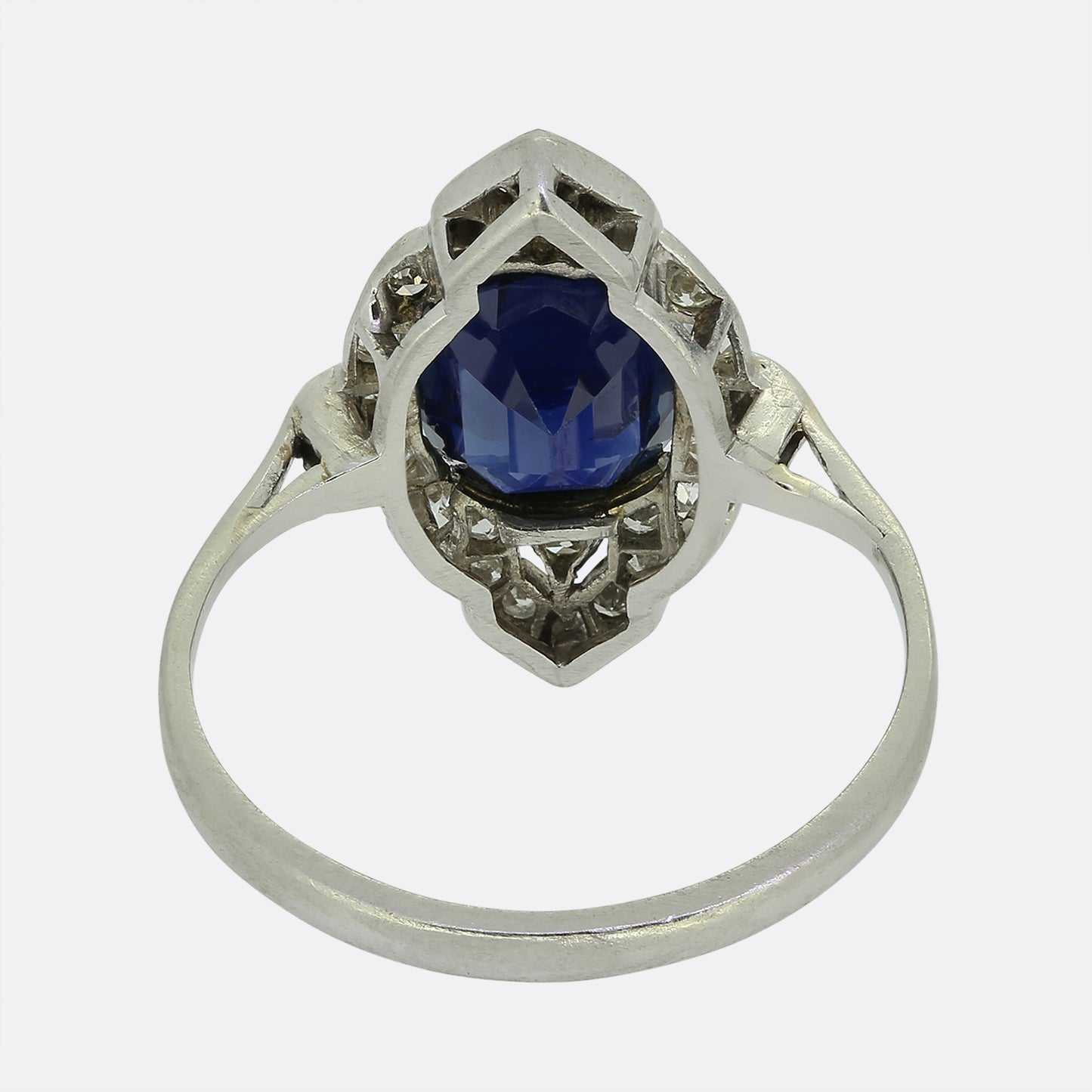 Art Deco Sapphire and Diamond Ring