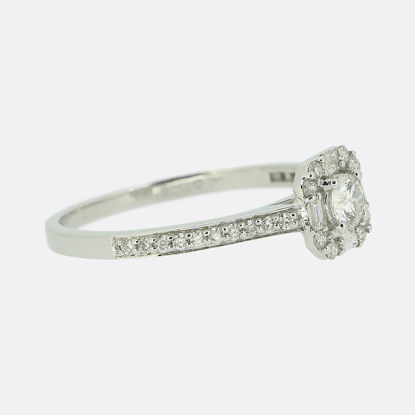 0.50 Carat Diamond Halo Ring