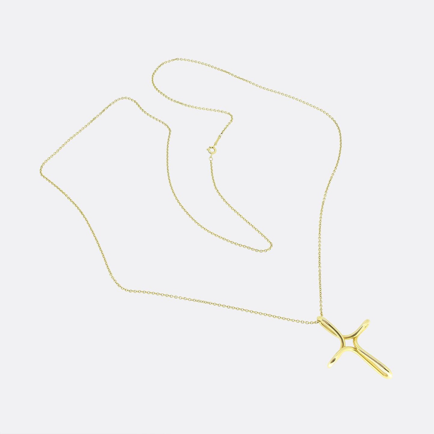 Tiffany & Co. Infinity Cross Pendant Necklace