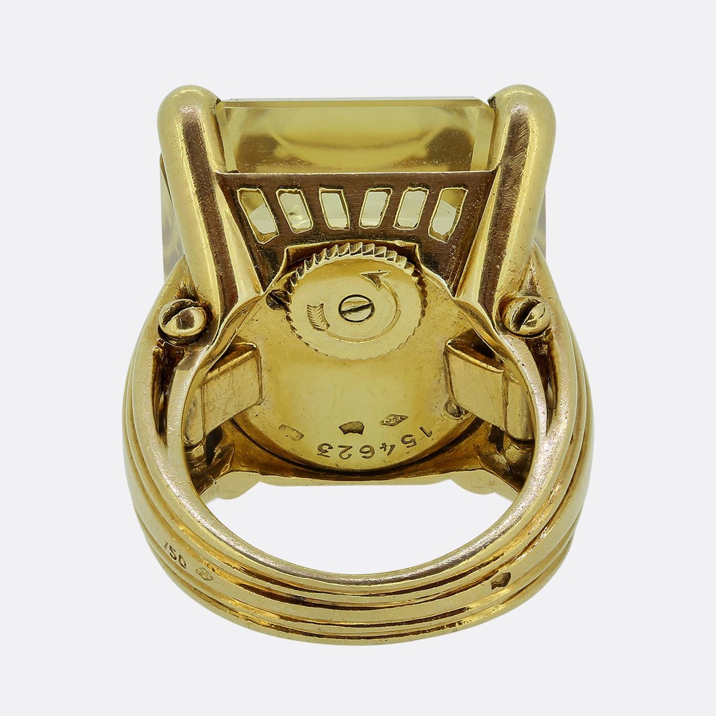 Jaeger-LeCoultre Citrine Watch Cocktail Ring
