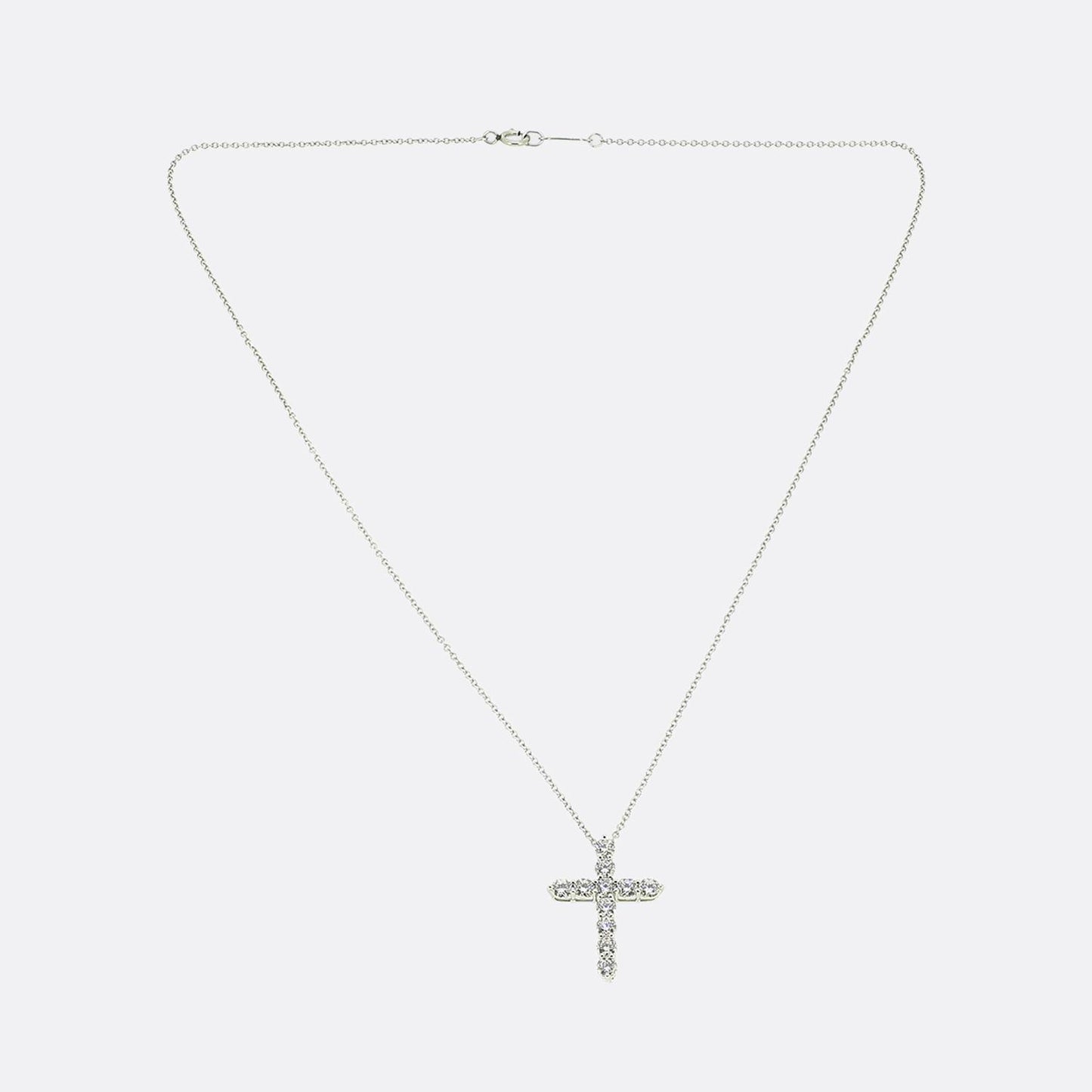 Tiffany & Co. Diamond Cross Necklace