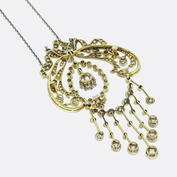 Belle Époque Diamond Drop Necklace