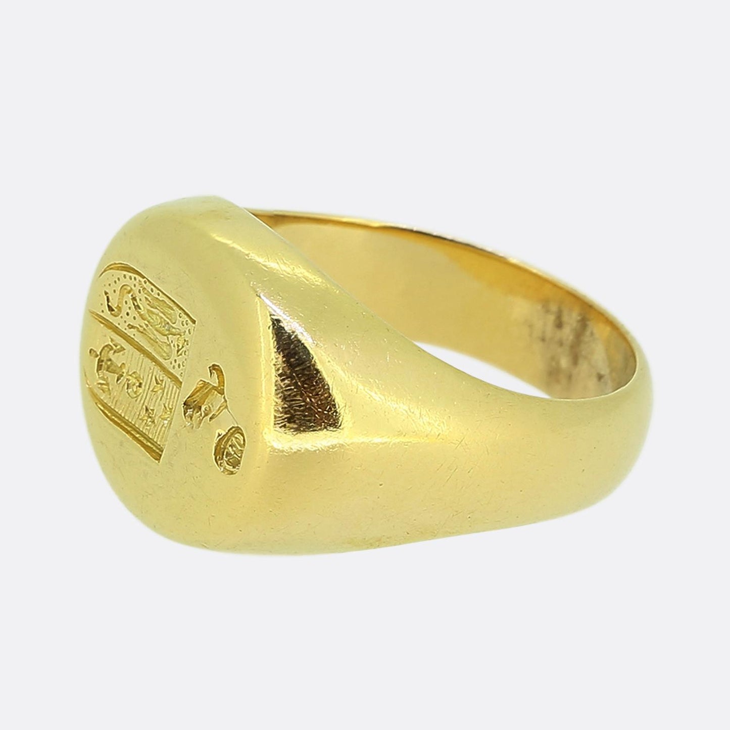 Vintage Naval Intaglio Signet Ring
