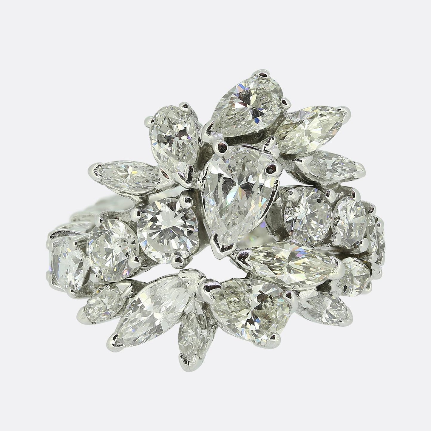 Multi Diamond Cluster Ring Size K 1/2 (51)