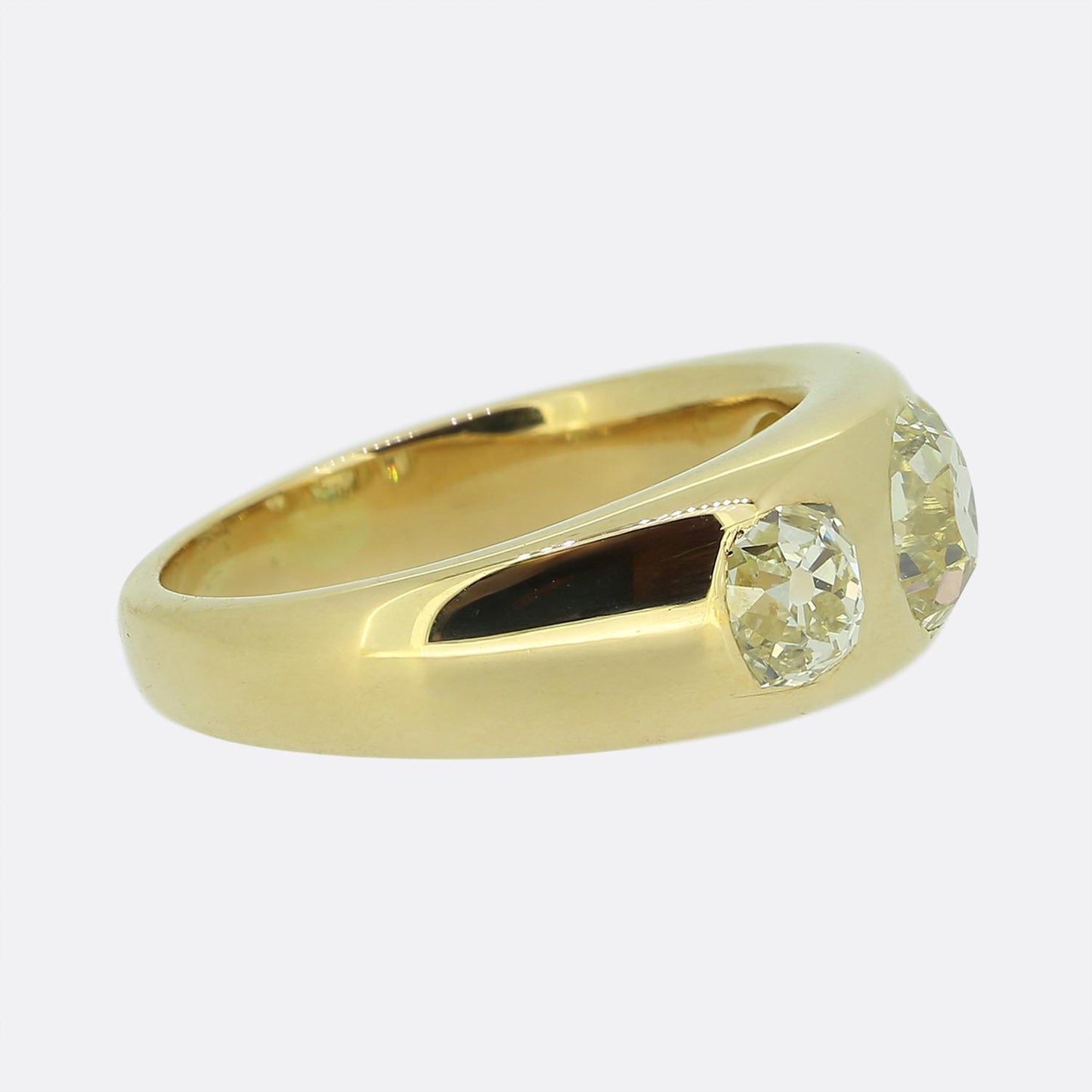 Antique Old Cut Diamond Gypsy Ring