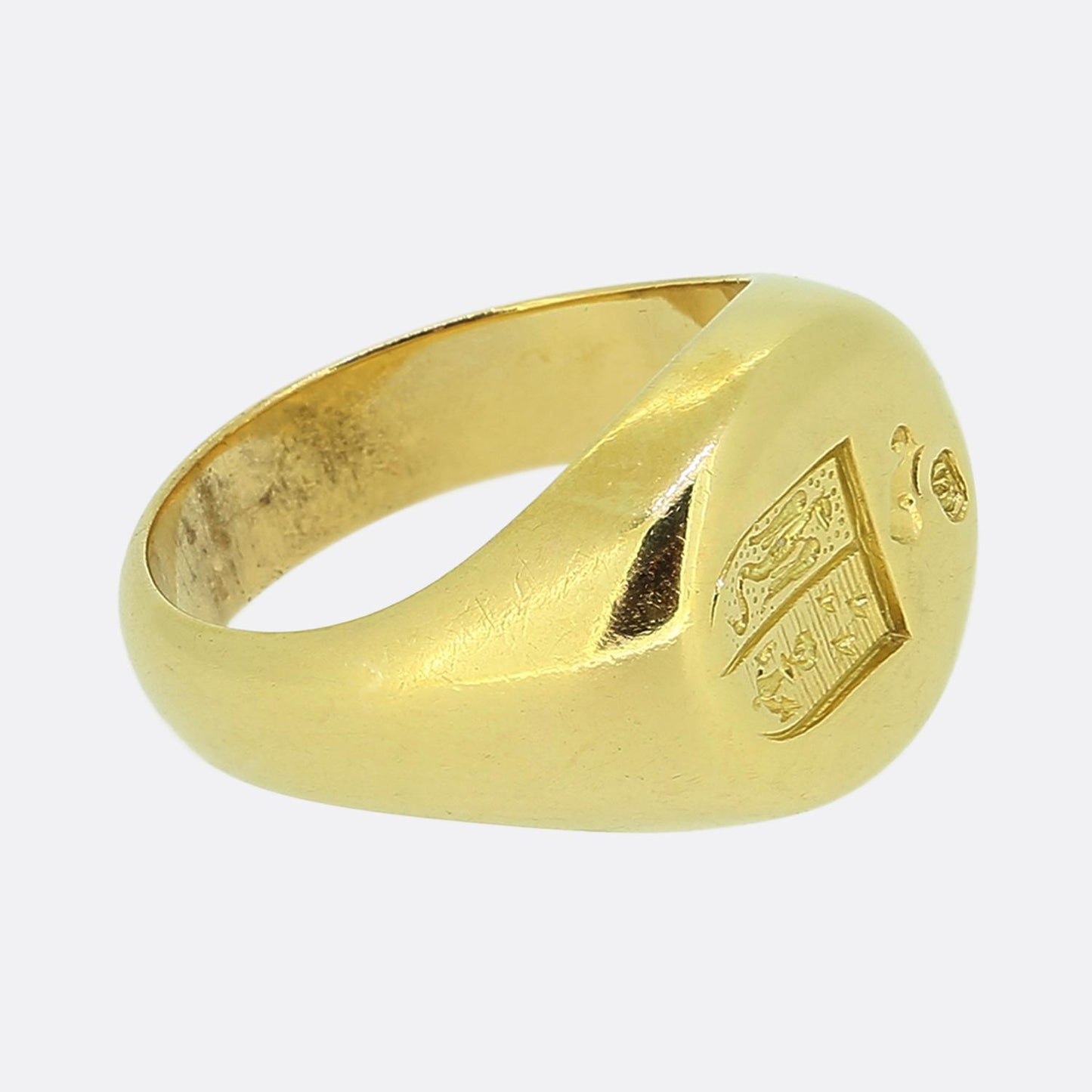 Vintage Naval Intaglio Signet Ring