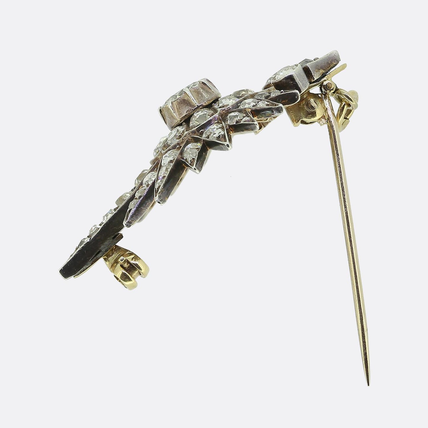 Antique Diamond Star Brooch Pendant