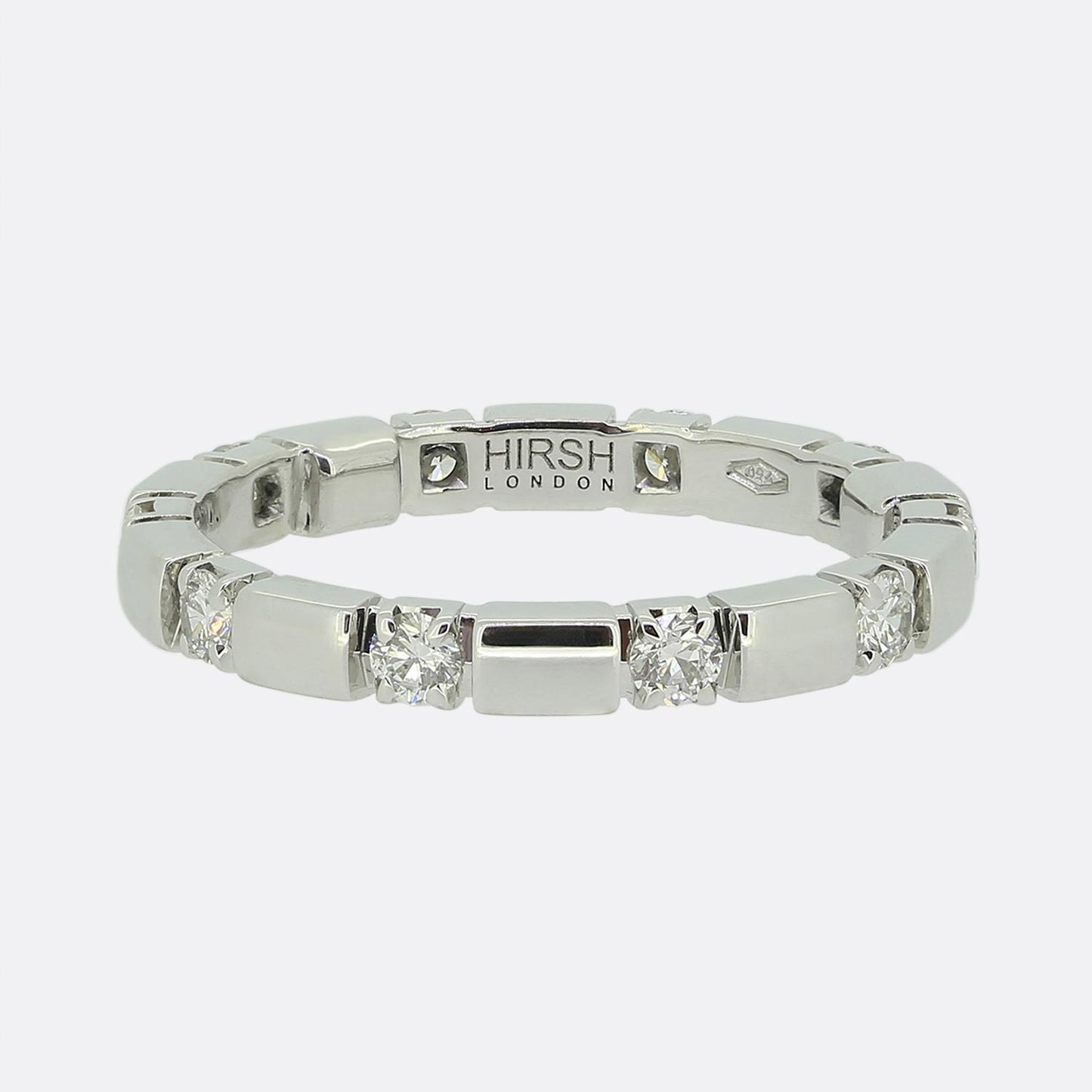 Hirsh London Diamond Eternity Ring H 1/2 (47)