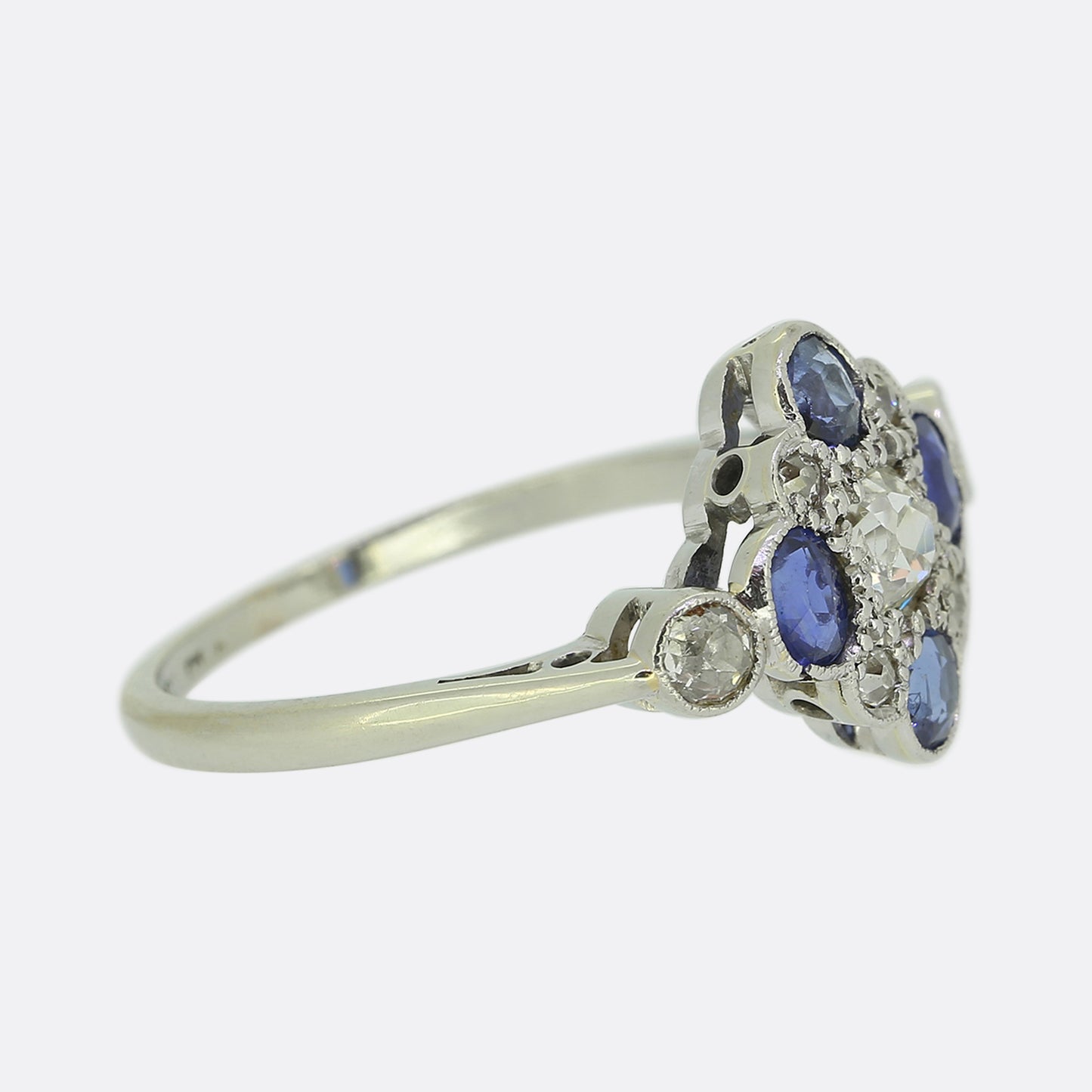 Art Deco Sapphire and Diamond Ring