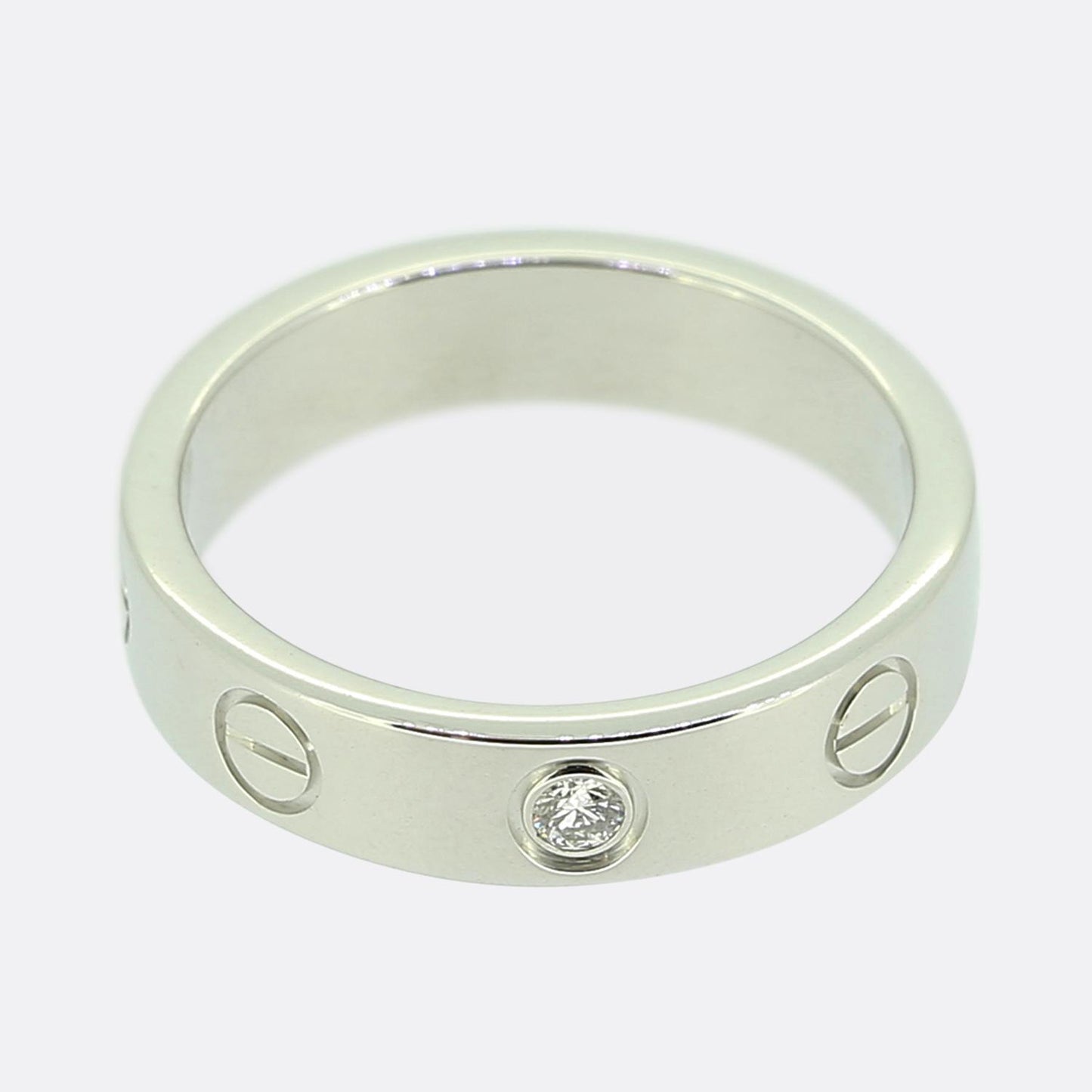 Cartier One Diamond Small LOVE Ring Size H 1/2 (47)