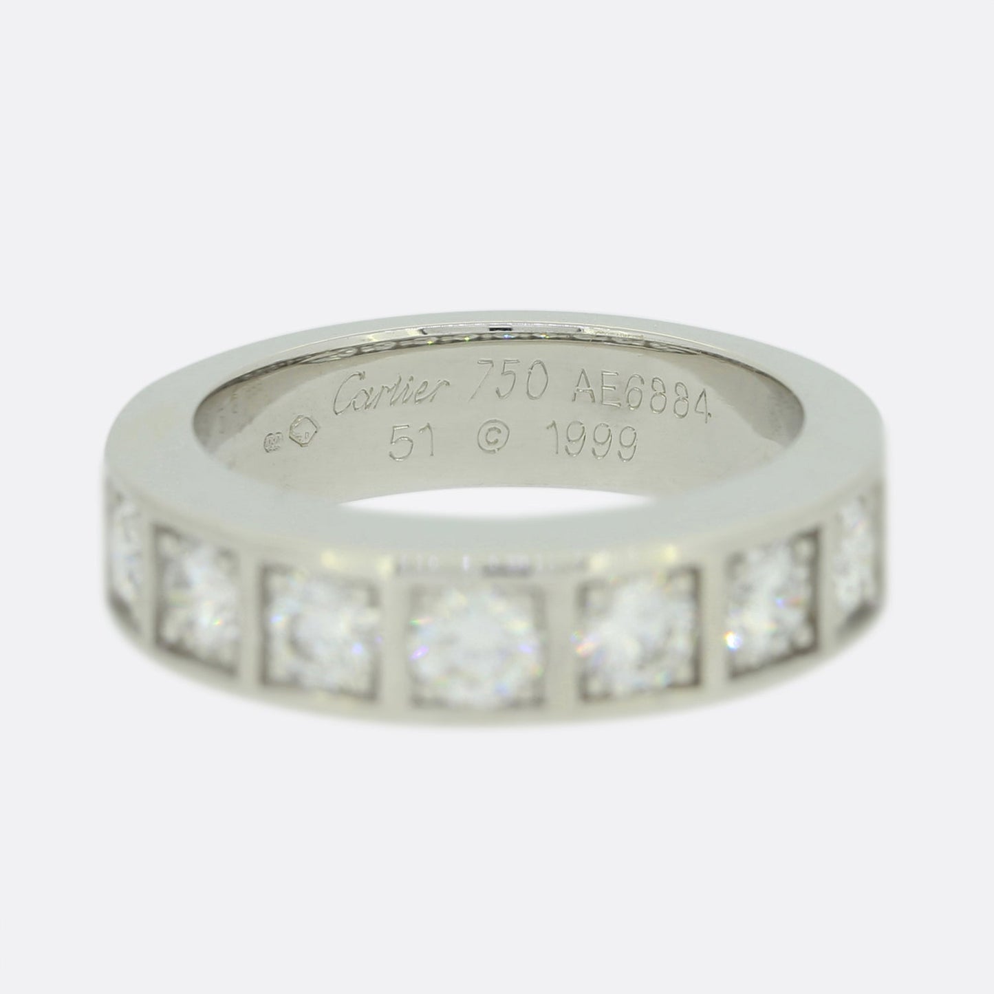 Cartier 1.35 Carat Diamond Half Eternity Ring