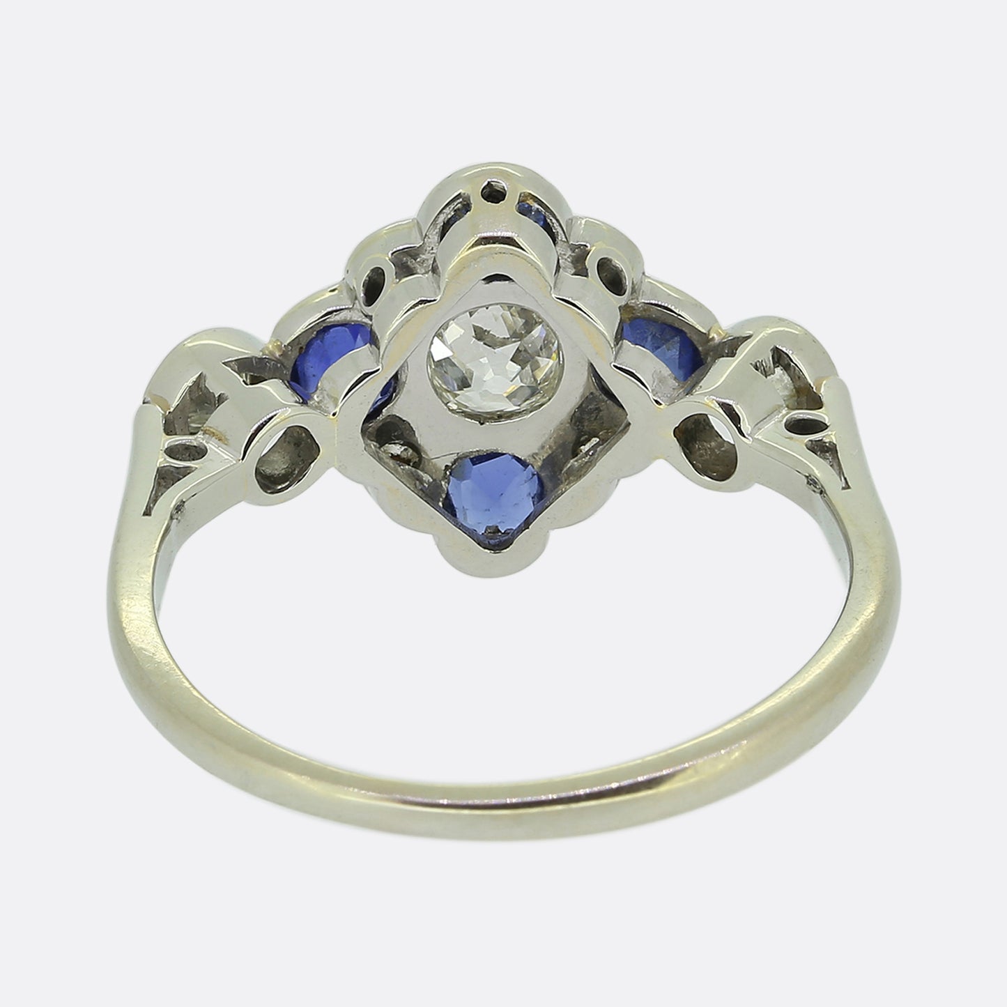 Art Deco Sapphire and Diamond Ring