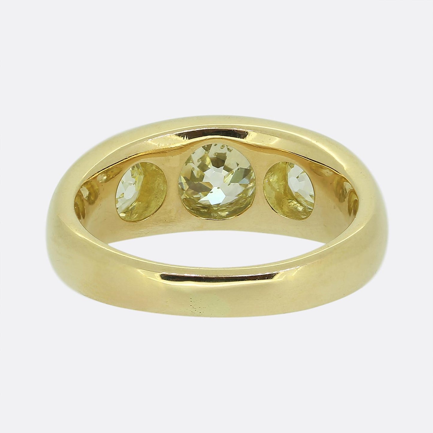 Antique Old Cut Diamond Gypsy Ring