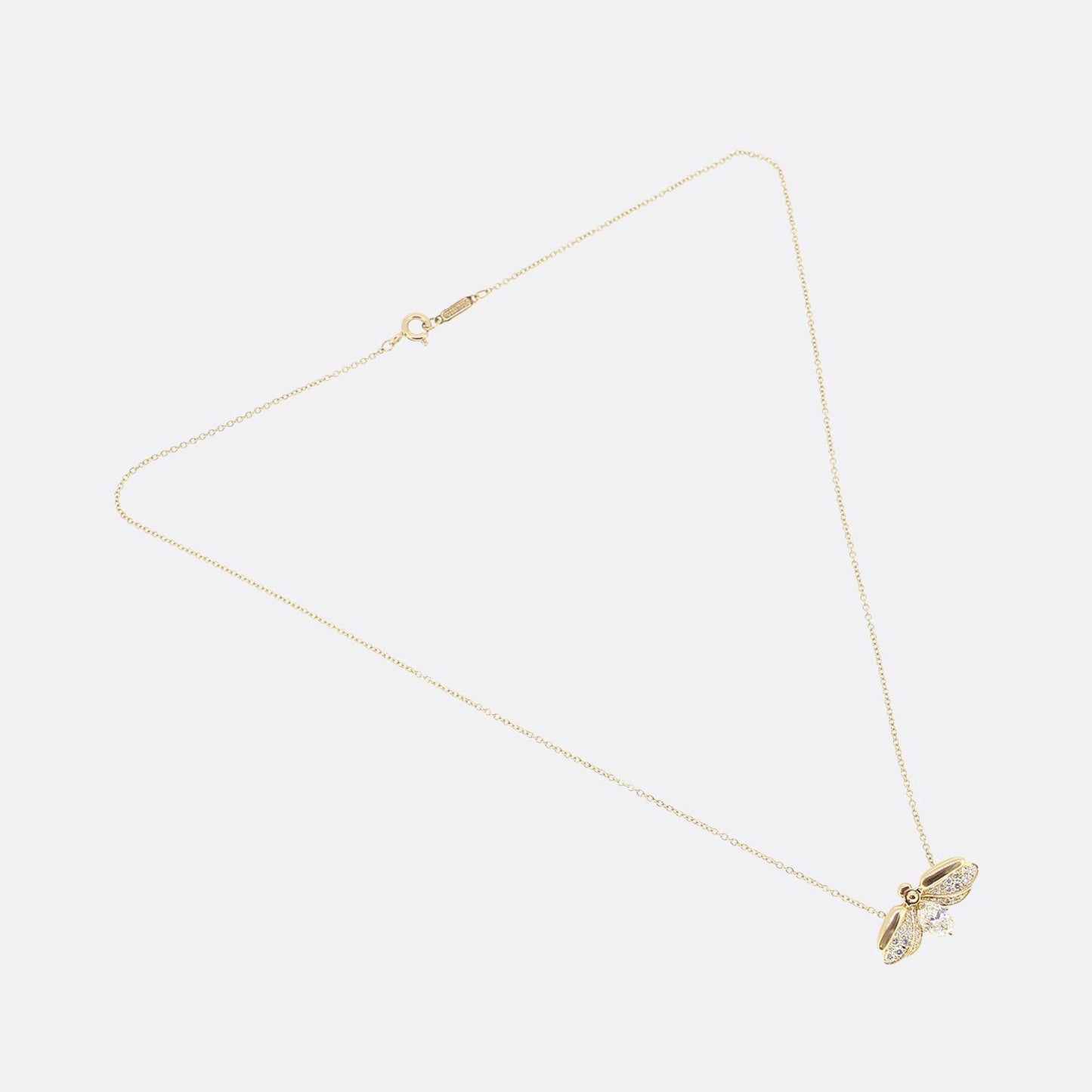 Tiffany & Co. Paper Flowers Diamond Firefly Pendant Necklace