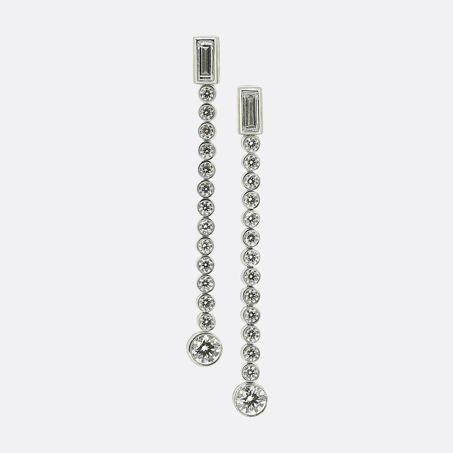 Tiffany & Co. 1.68ct Diamond Drop Jazz Earrings
