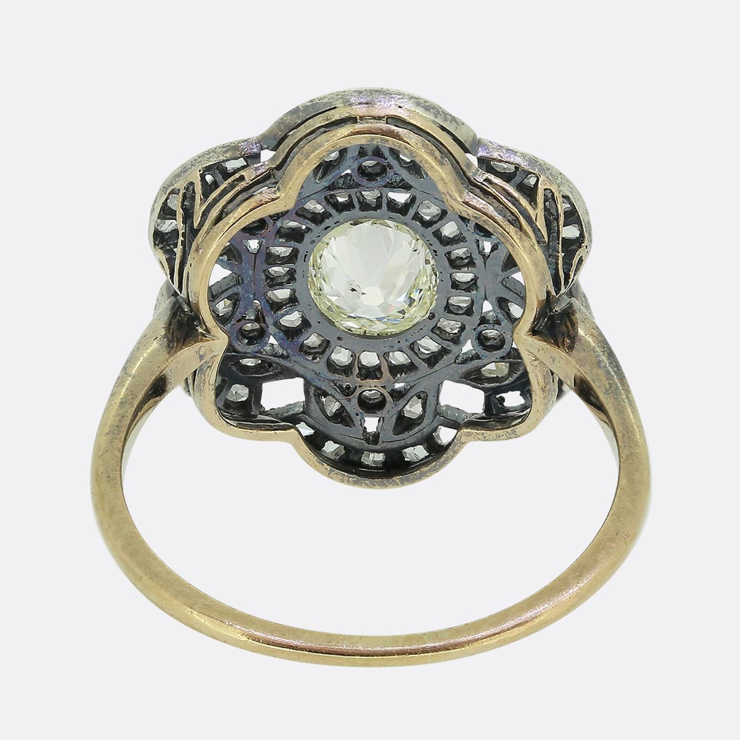 Art Nouveau Diamond Cluster Ring