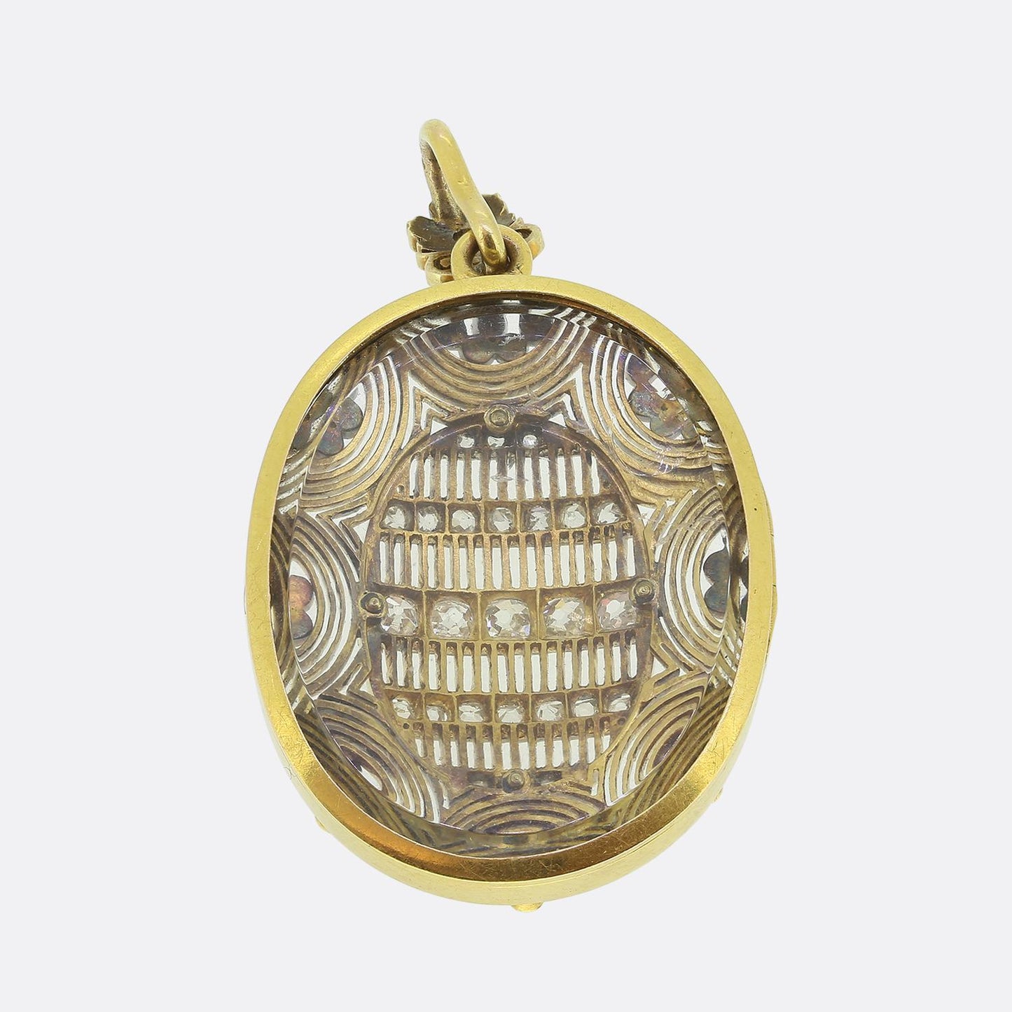 Victorian Old and Rose Cut Diamond Locket Pendant