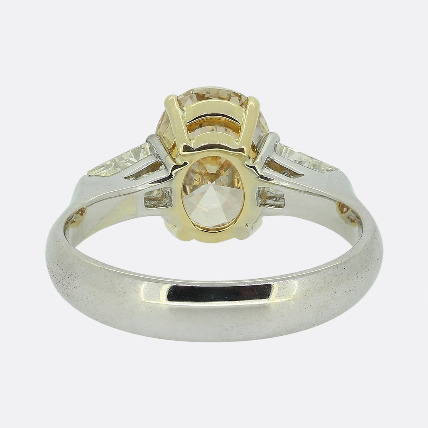 2.58 Carat Fancy Brownish Yellowish Orange Diamond Engagement Ring